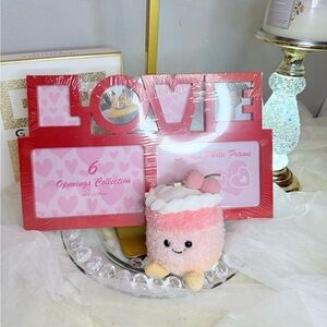 LOVE Collage 6 Photo Frame Bundle with Plush Toy